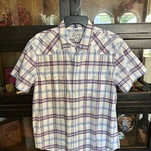 Lucky Brand Plaid Button Down Men’s Shirt Medium